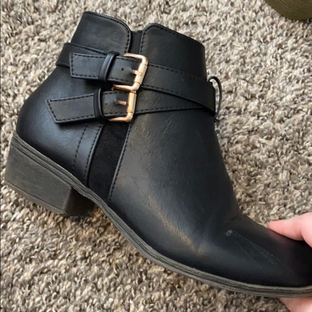 Top moda black ankle boots